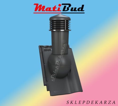 TILE PLUS 125 z odpływem kondensatu do dachówki KORAMIC Alegra 9 