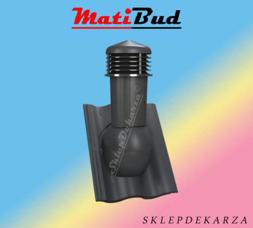 TILE PLUS 125 z odpływem kondensatu do dachówki BENDERS podwójna S