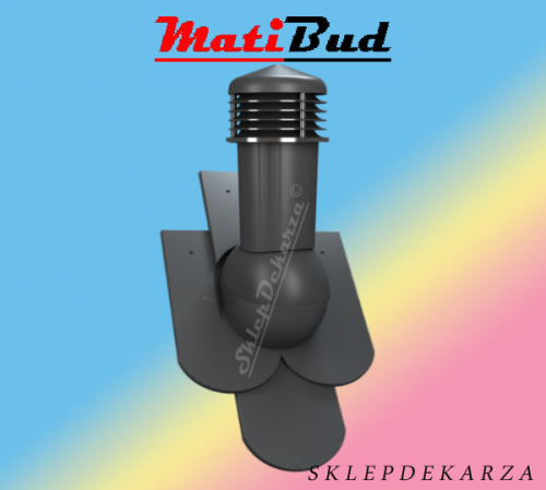 TILE PLUS 125 z odpływem kondensatu do dachówki Karpiówka łuska