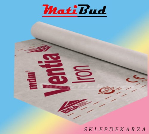 MEMBRANA DACHOWA mdm® VENTIA IRON 120g/m2-(75m2-rolka)