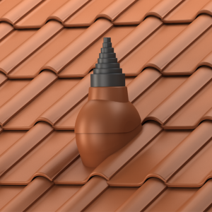 Przejście antenowe TILE Ø19-90 do dachówki CERAMICZNEJ