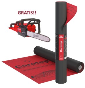 ZESTAW 55 SZTUK MEMBRANA DACHOWA COROTOP STRONG RED 180g/m2 + GRATIS!