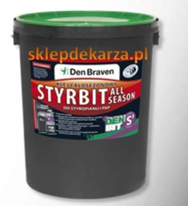 Klej bitumiczny do płyt styropianowych DEN BIT-S All season STYRBIT 20kg
